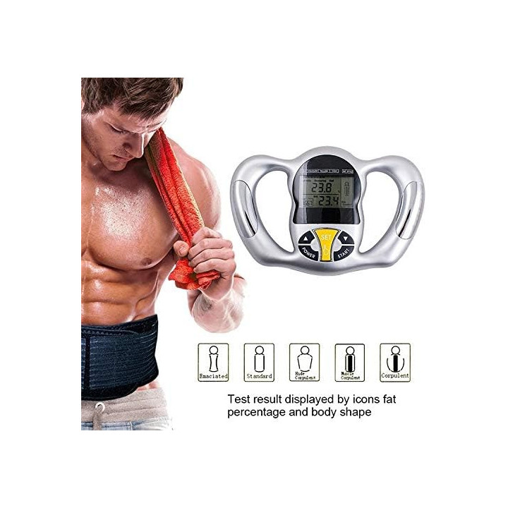 Handheld Body Fat Measuring Instrument BMI Meter, Body Fat Tester, Body Composition Smart Scale Analyze