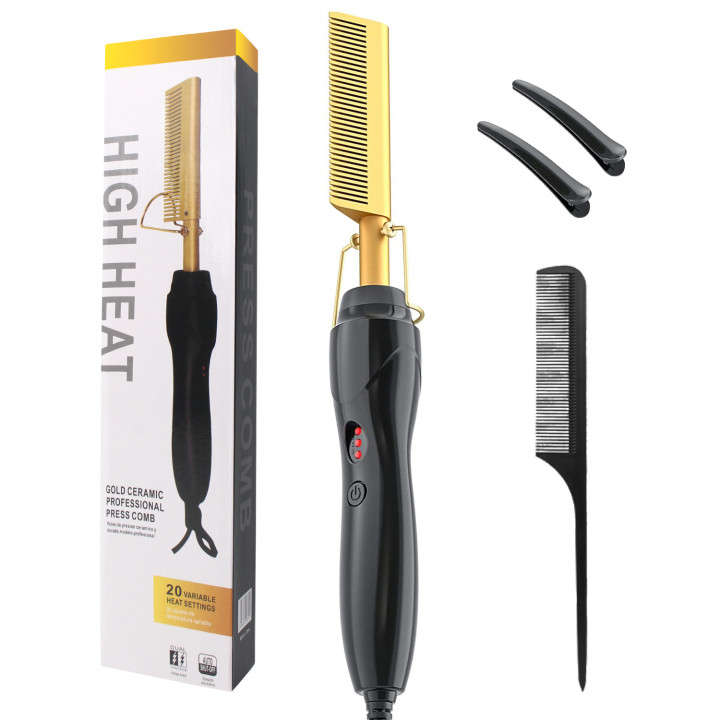 Electric Hot Comb Hair Straightener