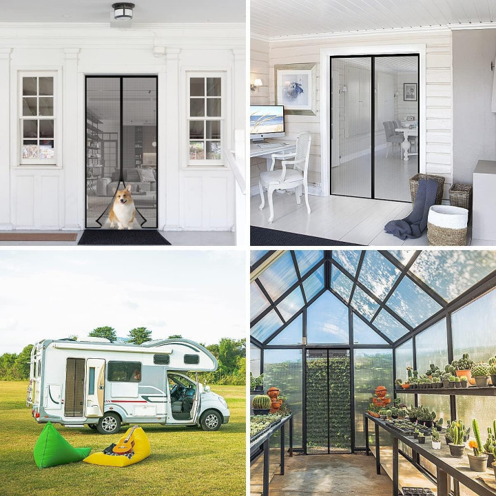 Magic Mesh Insect Fly Bug Mosquito Door Screen Curtain Protector.