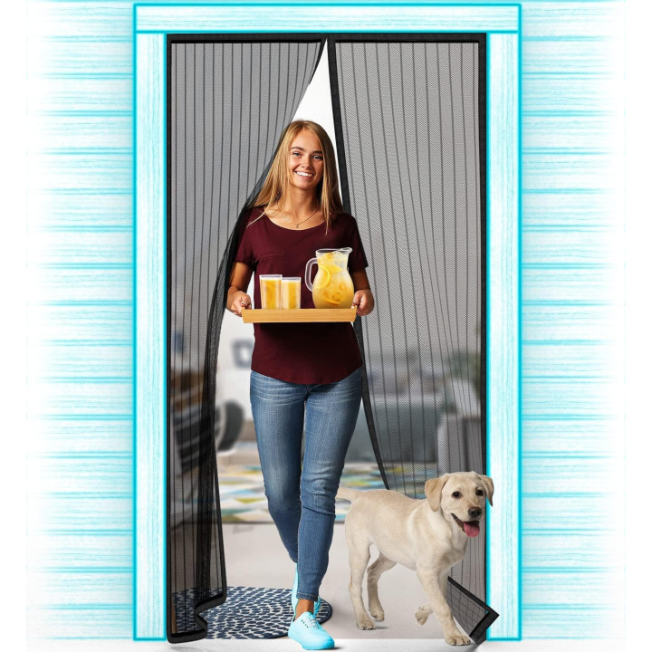 Magic Mesh Insect Fly Bug Mosquito Door Screen Curtain Protector.