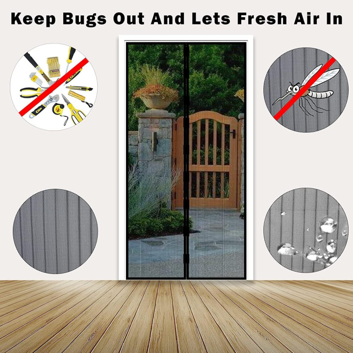 Magic Mesh Insect Fly Bug Mosquito Door Screen Curtain Protector.