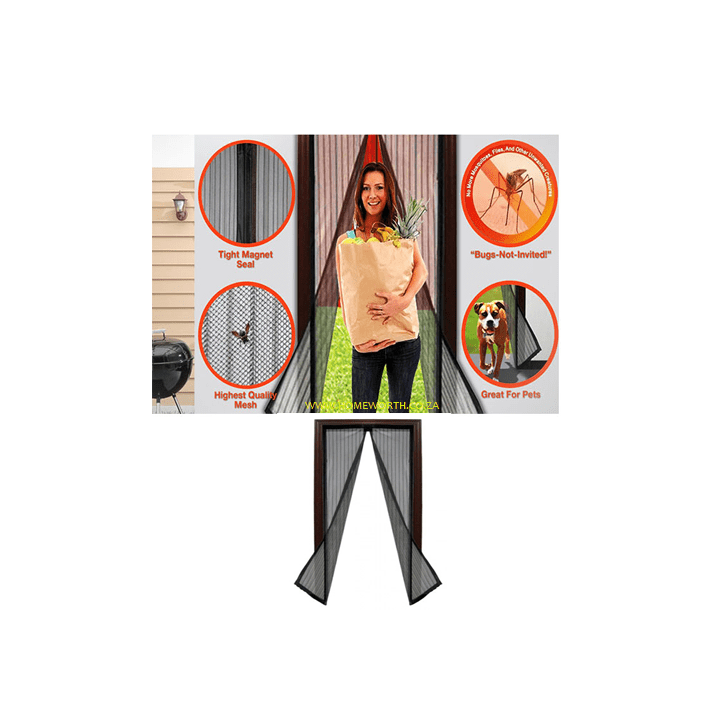 Magic Mesh Insect Fly Bug Mosquito Door Screen Curtain Protector.