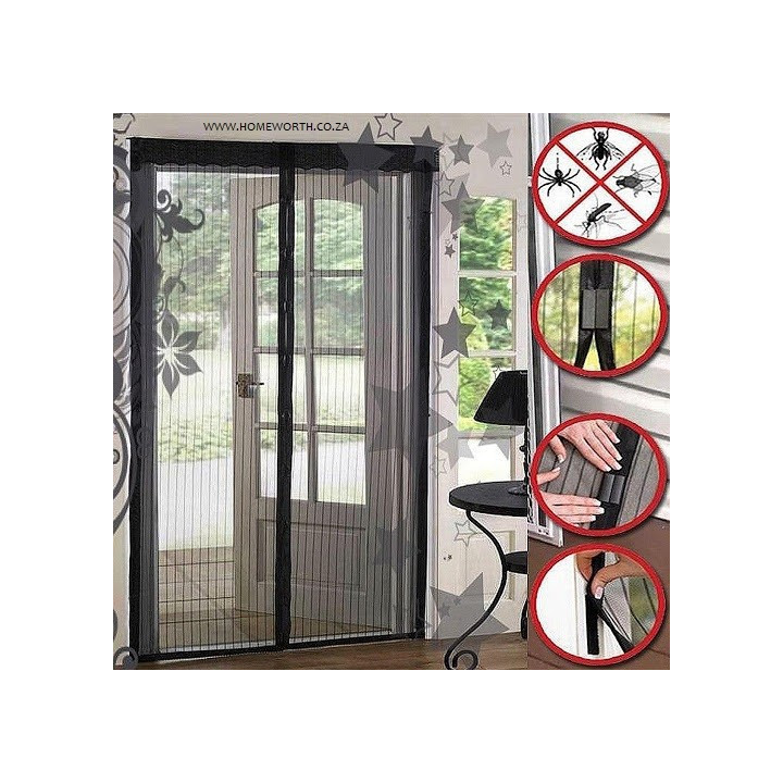 Magic Mesh Insect Fly Bug Mosquito Door Screen Curtain Protector.