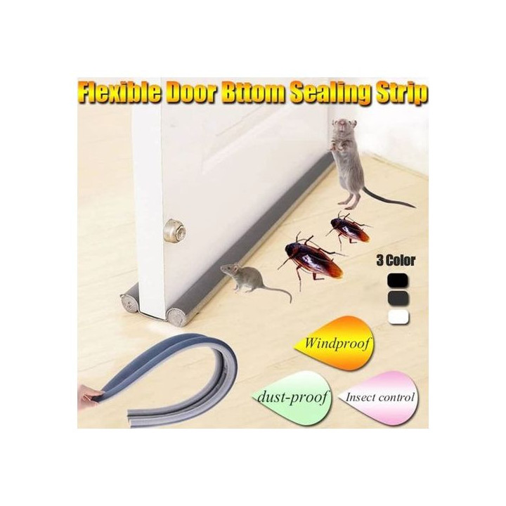 Door Bottom Draft Stopper Seal Anti Sound Dust, Pest Proof
