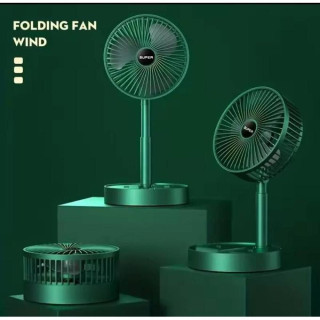 Telescopic rechargeable Foldable Fan Portable Adjustable Height Desk Fan