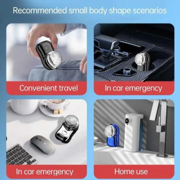 Mini Pocket Rechargeable Electric Shaver for Men