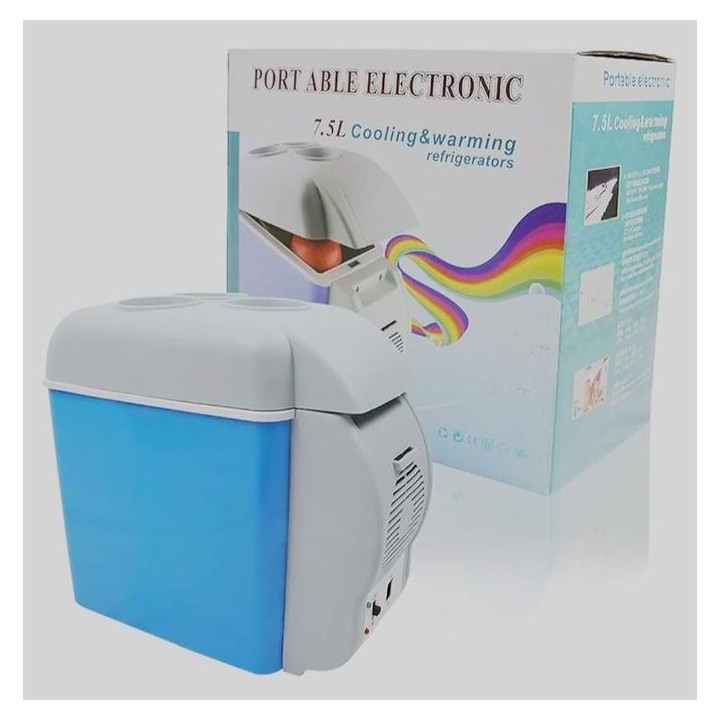 Portable Car Refrigerator Electric Cooler And Warmer, Portable Mini Fridge 7.5L