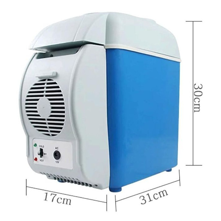 Portable Car Refrigerator Electric Cooler And Warmer, Portable Mini Fridge 7.5L