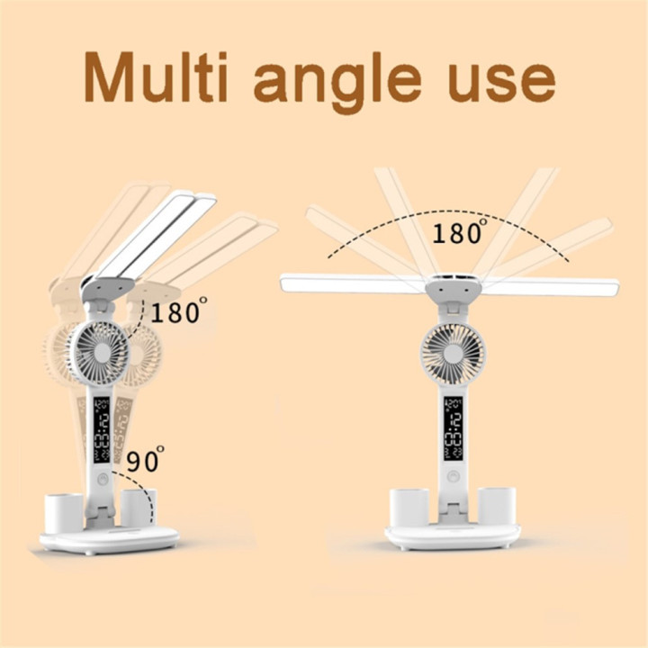 Desk Lamp Multi-Angle Adjustable Dual Swing Arm Eye-Caring