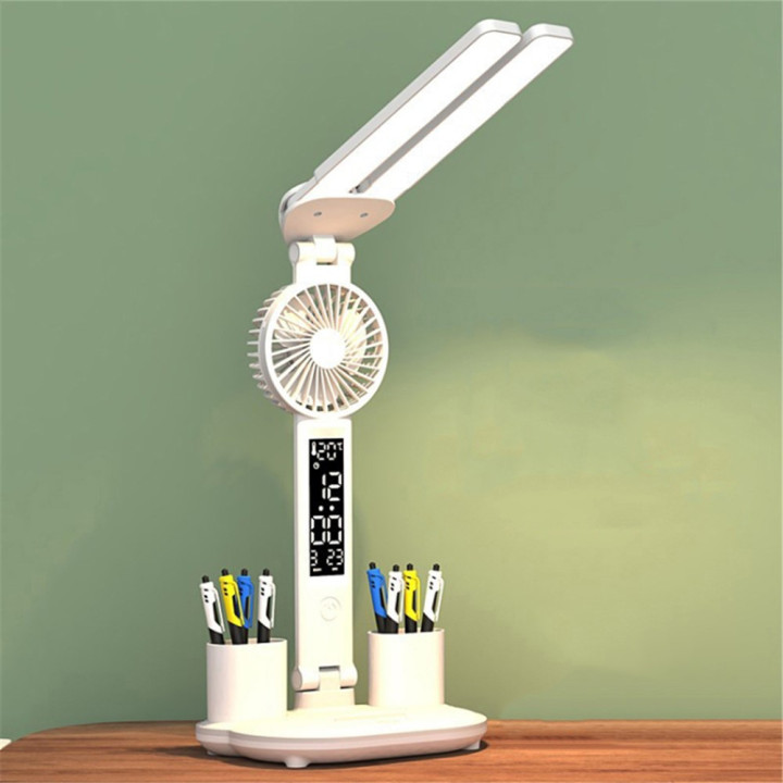 Desk Lamp Multi-Angle Adjustable Dual Swing Arm Eye-Caring