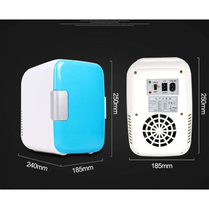 4L Large Capacity Car Refrigerator Liner Cooler Mini Fridge