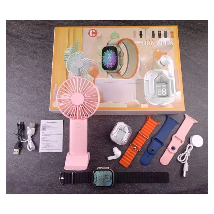 D96 Smart Watch Plus With Fan and Airpods