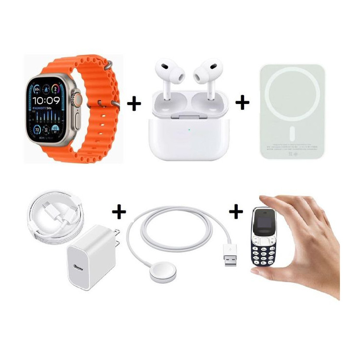 X8 Plus 8 Combination With Smart Phone, 25w Pd Fast Charge Wireless Charge X8 Unique Combination Smart Watch For IPhone/android