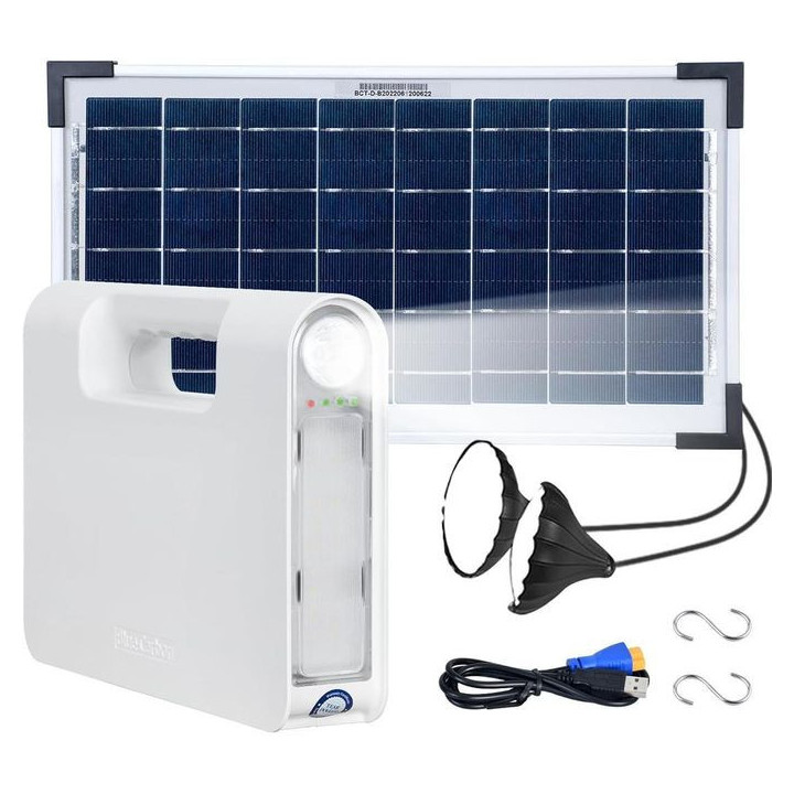 Portable Solar DC Generator with bulbs and colar panel