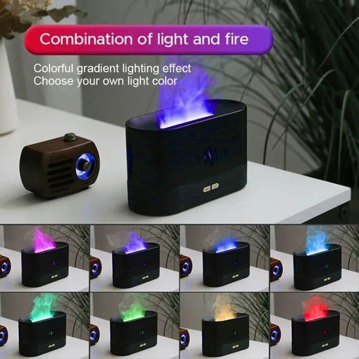 Flame Essential Aroma Diffuser Air Humidifier Purifier