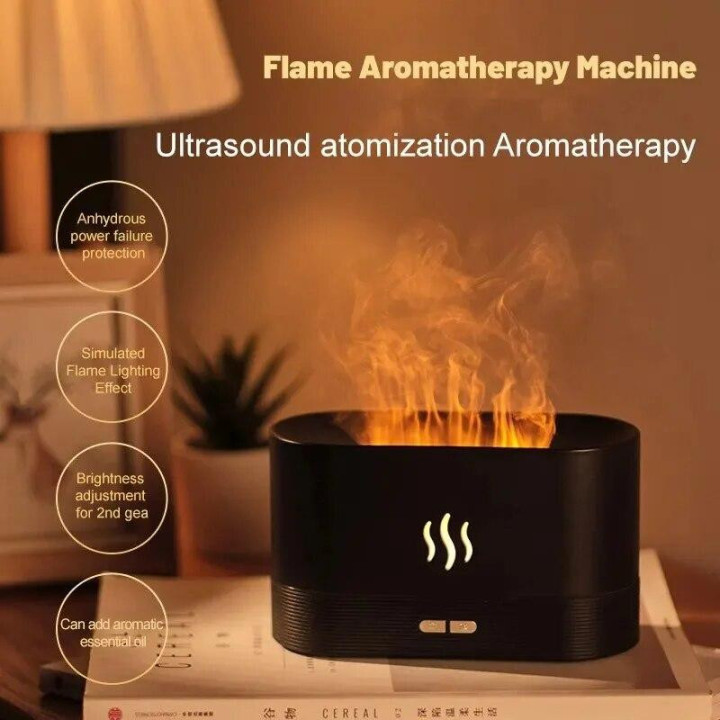 Flame Essential Aroma Diffuser Air Humidifier Purifier