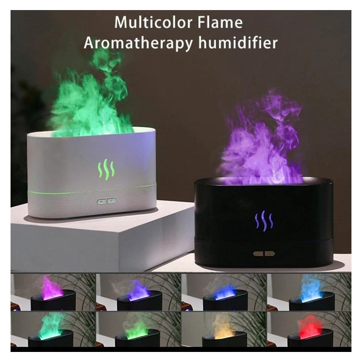 Flame Essential Aroma Diffuser Air Humidifier Purifier