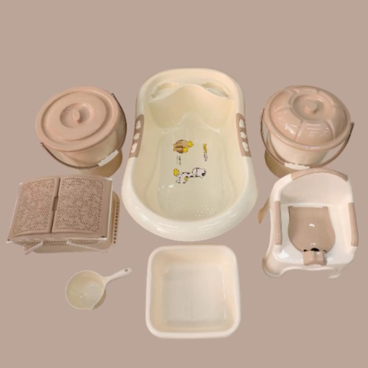 Complete Baby Bath Tub Set Big Size Care Feeding